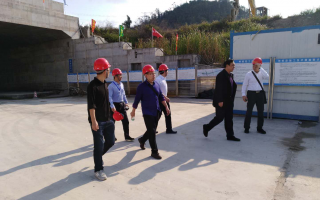 領(lǐng)導帶隊到珠海馬騮洲交通隧道工地視察工作